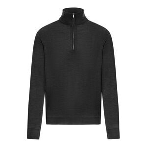 Zanone Men Sweater With Half Zip In Wool Flex